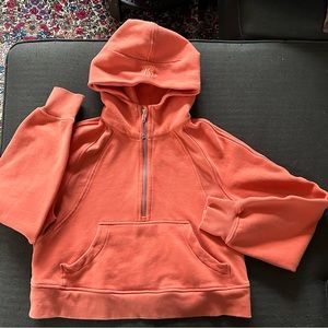 Lululemon scuba oversized half zip hoodie, Xs/S, canyon orange